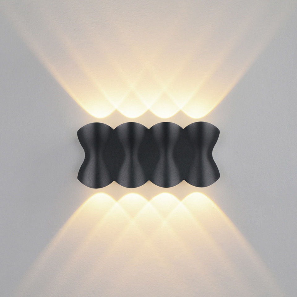 Modern Waterproof Outdoor 12W LED Wall Lamp IP65 Aluminum UP And Down Wall Light Garden Porch Sconce Decoration Light 110V 220V