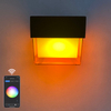 Outdoor Tuya Wifi LED Smart Wall Lamps 10W Cube RGB App Dimmable Sconce Waterproof Garden Alexa Google Home Acrylic Wall Light