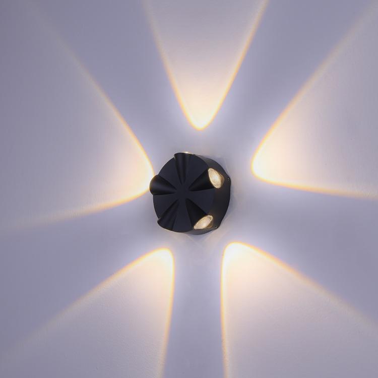 LED Wall Lamp Round Lighting Wall-Mounted Indoor Outdoor Decoration Light for Loft Bathroom Living Room Home Lighting KTV