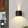 RGBW APP Control Semicircular IP65 waterproof Wall Lamp colorful decorative smart wall lamp