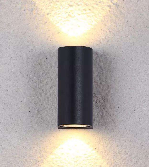 12W Column Double Head Waterproof Wall Lamp Unique Night Lamp IP65 Waterproof Wall Lamp for Garden Yard Decoration