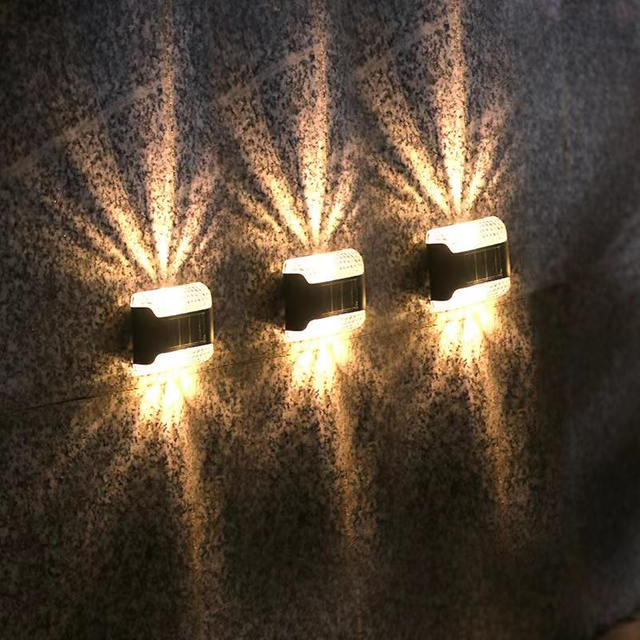 Outdoor Waterproof Aluminum LED Garden Step Floor Light Solar Powered Driveway Road Stud Garden Street Marker Dock Deck Light