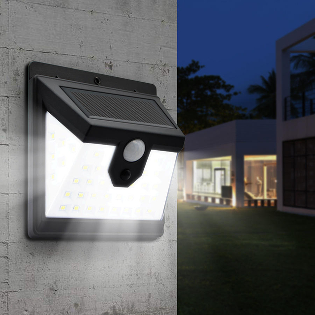 40 Led Wall Mounted Motion Sensor Light Emergency Outdoor Lamp Led Solar Light , Solar Wall Light , Led Solar Lamp