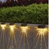 Warm White LED Solar Lamp Path Stair Outdoor Garden Lights Solar Power Balcony Light Decoration for Patio Stair Fence goods