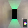 New RGB APP Control Smart light Cube waterproof LED wall lamp ip65 Wall Light square Porch Garden Up and Down