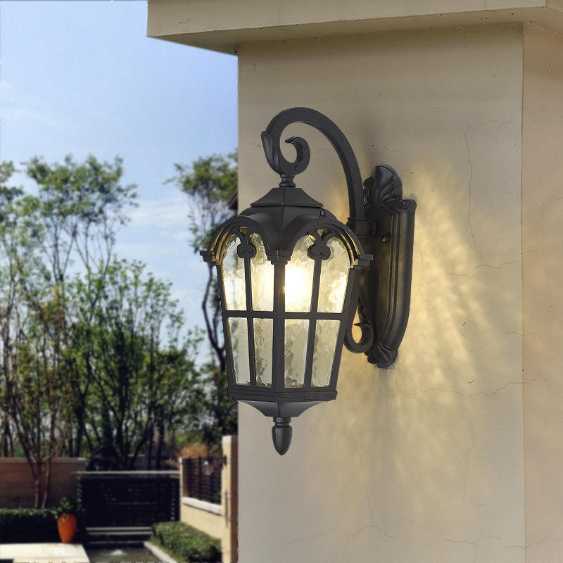 European-style Waterproof Wall Lamp Garden Villa Gate Outdoor Courtyard Balcony Exterior Wall Lamp Ancient Rome Retro Light
