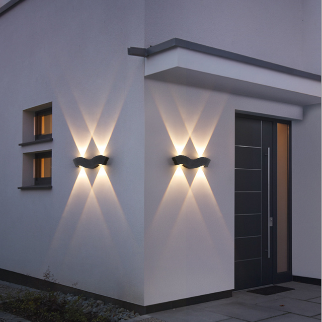 4W Waterproof IP65 Wall Lamp Nordic Simple Led Living Room Wall Lamp Hotel Hall Corridor Lighting Up And Down Light