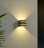 Outdoor Lamps 10W Led Wall Light Ip65 Black Decorative Porch Garden Home Waterproof Bulbs Modern Aluminium Baking