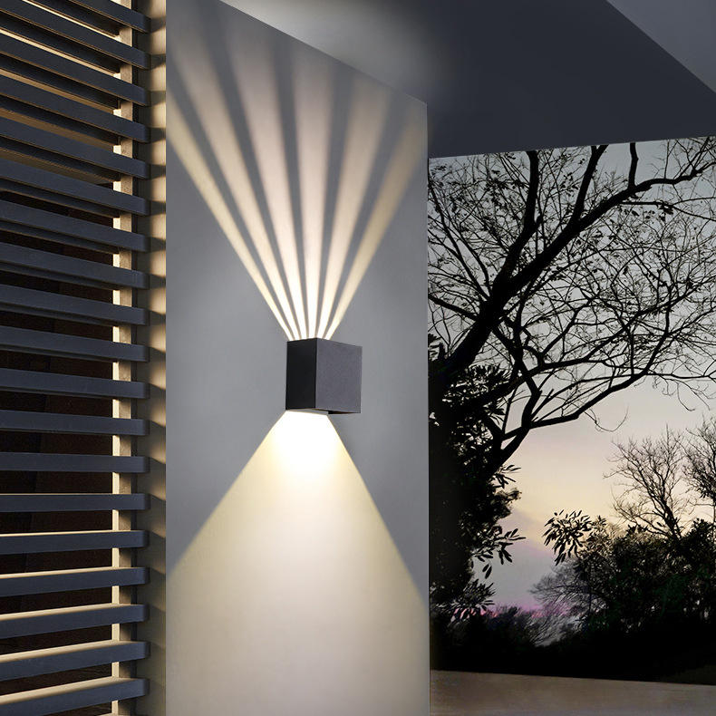 6W LED Wall Light Garden Wall Lamp IP65 Outdoor Waterproof Lamp Fixture House Decoration Lighting Corridor Aisle Light
