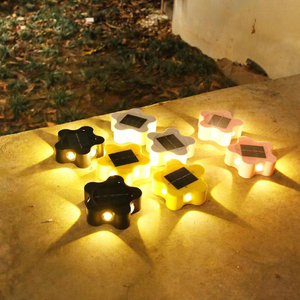 Solar Wall Lamp Outdoor Waterproof Household Garden Terrace Balcony, Atmosphere Decoration Plum Blossom Night Light