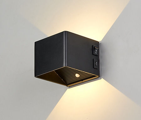 Interior Wall Light USB Rechargeable Led Wall Lamp With Motion Sensor Indoor Lighting Living Room Bedroom Corridor Night Lights