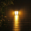 Black Transparent Down Solar Wall Lamp Outdoor Waterproof Household Garden Terrace Balcony Atmosphere Decor Light