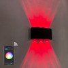APP Remote Control 6W 8W LED Up down wall lamp RGB bedroom bedside decoration wandlamp AC85-265V industrial project lighting