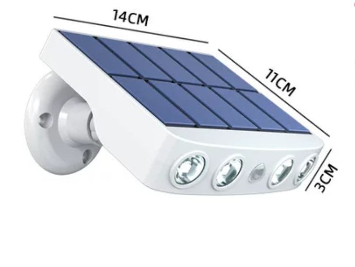 New Type Inductive Monitoring Solar Wall Lamp Outdoor Waterproof Villa Courtyard Lamp Outdoor Garden Fence Stair Step Lamp