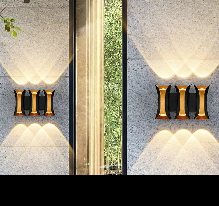 New Waterproof LED Wall Lamp Outdoor Indoor Balcony Aluminum Porch Garden Sconce Villa Wall Light Luminaire