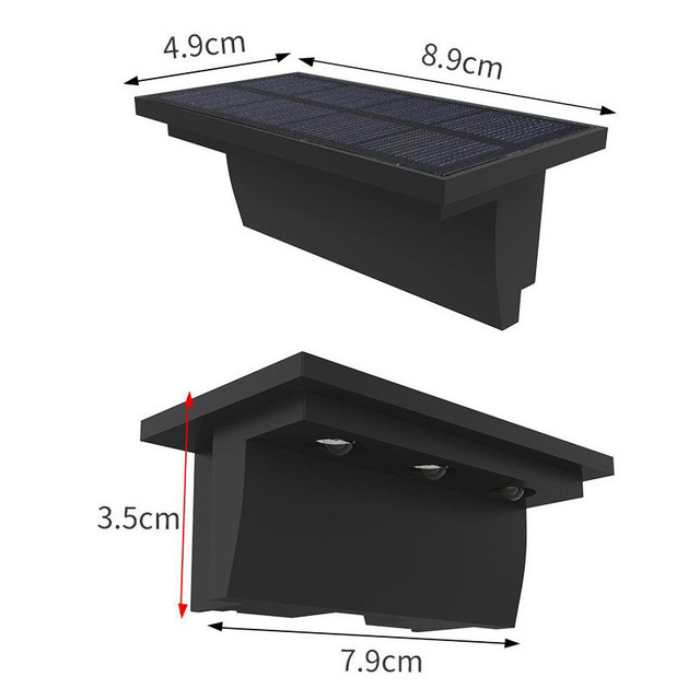 Solar Light Waterproof Intelligent Light Control Outdoor Sunlight Lamp for Garden Street Landscape Balcony Decor Solar Wall Lamp