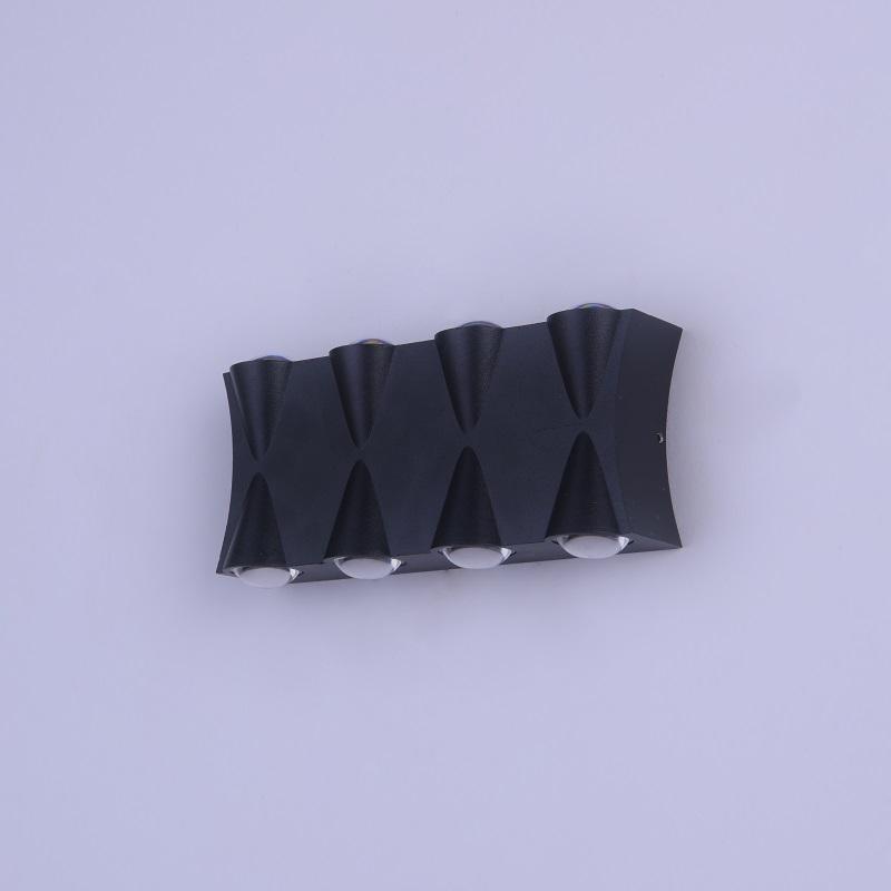 8W LED Wall Light Waterproof IP65 Aluminum Garden Wall Lamp Strong Light Gold Black White Light Indoor Outdoor