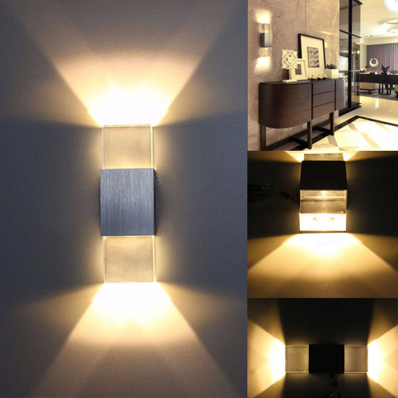 Acryl Moderne Minimalistische LED-Wandlamp Waterdicht IP65 Indoor Outdoor Voor AC85-265V Tuinstraatverlichting Balcony Sconces