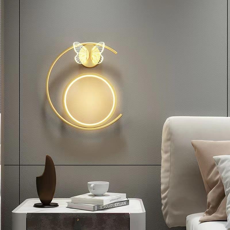 Nordic style wall lamp Butterfly hanging lamp Butterfly wall light LED Modern Butterfly Wall Lamp Decor Bedside Lamps For Home Living Room Nordic Indoor Lighting