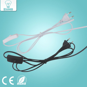 1.8m line Cable 303 On Off Power Cord For LED Lamp with Button switch EU Plug Light Switching Transparent Wire Extension