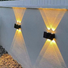 Led Solar Ground Lights Garden Stair Deck Lights Waterproof In-Ground Lamp Waterproof Solar wall lamp outdoor