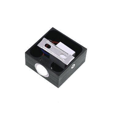 3W LED Wall Lamp One Side Wall Light Aluminum Single Head Wall Light Fixture AC85-265V Brushed Black Silver Housing