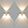 3W Semicircular Wall Lamp Up And Down Wall Lamp Hotel Minimalist Wall Lighting Aluminum New Style Nordic Personality Wall Lamp Simple Living Room Background Round Wall Lamp 