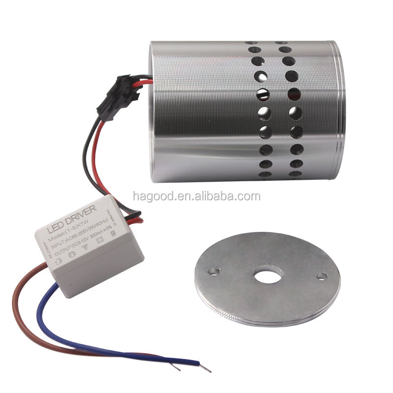 Top Selling 3W AC85~265V Aluminum Wall Mounted Sconce Indoor Decoration Lamp RGB Wall Light with Controller