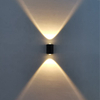 Modern Waterproof Outdoor 2W LED Wall Lamp IP65 Aluminum UP And Down Wall Light Garden Porch Sconce Decoration Light 110V 220V