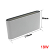 12W/18W Aluminum AC85-265V High Power Led Decoration Wall Lamp for Indoor Outdoor Up And Down LED Wall Lamp Waterproof IP65