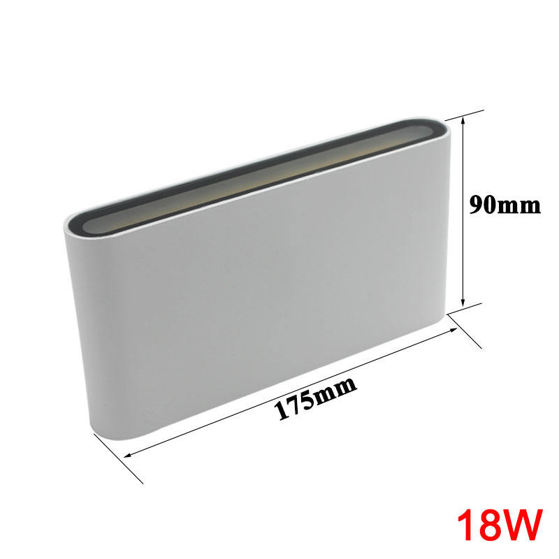 12W/18W Aluminum AC85-265V High Power Led Decoration Wall Lamp for Indoor Outdoor Up And Down LED Wall Lamp Waterproof IP65