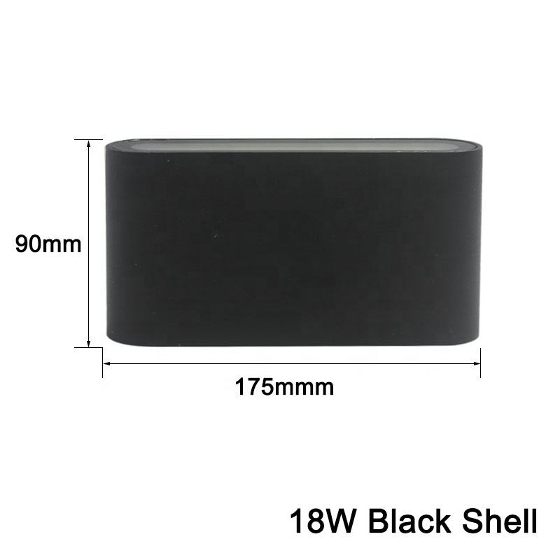 Modern Waterproof Outdoor 18W LED Wall Lamp IP65 Aluminum UP And Down Wall Light Garden Porch Sconce Decoration Light 110V 220V