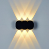 Modern Waterproof Outdoor 4W LED Wall Lamp IP65 Aluminum UP And Down Wall Light Garden Porch Sconce Decoration Light 110V 220V