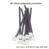 LED Strip Connector 2pin 8mm with Wire Free Connect No Need Soldering /Welding Connector For Led Strip 3528/5050