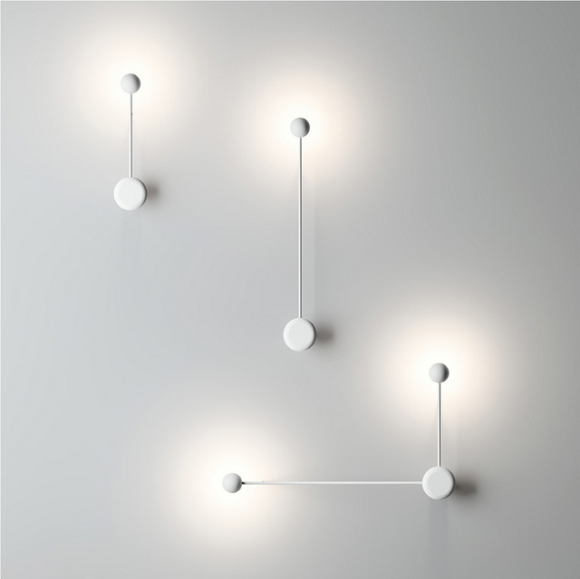 NEW art Dots wall light modern LED living room wall lamp Nordic creative aisle lighting fixtures Black White Modern Wall Lamp