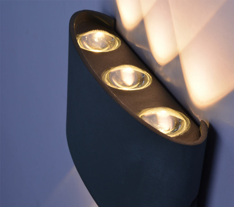 Arc-shaped Outdoor Waterproof Up And Down LED Wall Lamp Aluminum Modern Wall Sconce Lighting Wall Light