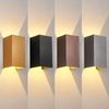 12W Led Wall Light Outside LED Wall Sconce IP65 Waterproof Square Metal Bulkhead Lights Exterior Wall Lighting Fixture Cool