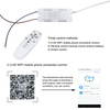 2.4G AC175-265V Smart three color dimmable controller lighting Google home Wifi control LEd lamp led smart bulb