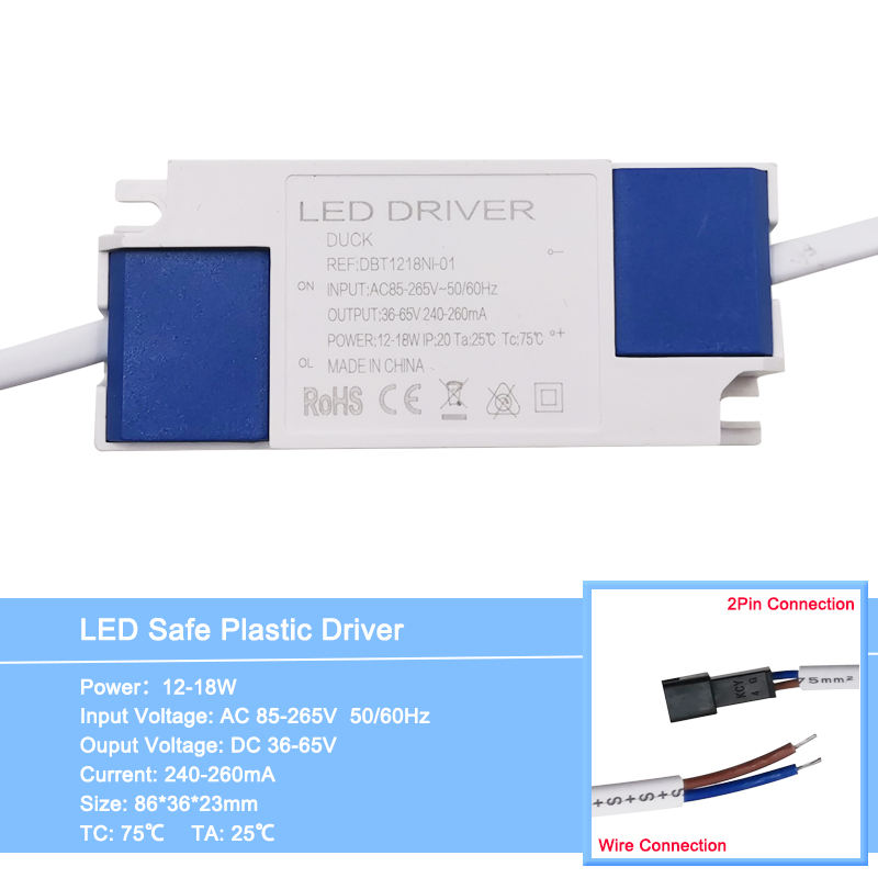 1-36W Safe Plastic Shell LED Driver Light Transformer Constant Current 300mA Power Supply Adapter for Led Lamp/Chip
