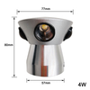 3W 4W 5W LED Aluminium Wall light Round Bedside Lamp Bedroom Sconces Wall-Mounted Lighting Fixture