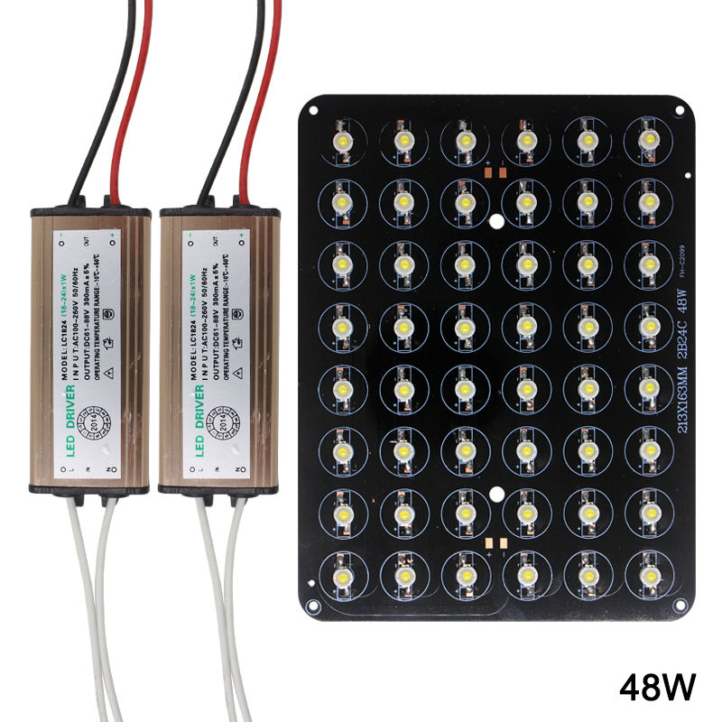 LED Chip 12W 18W 20W 24W 30W 36W 48W High Power Lamp Bulb Diodes AC85-265V LED Waterproof Driver for Buried lights Luminary