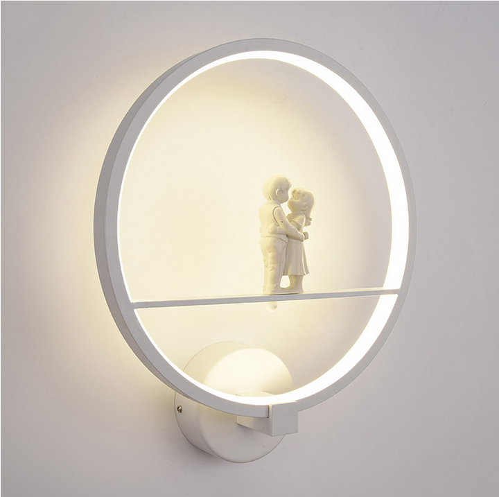 New arrival modern led sconce fancy wall light art ring light wall mount for hotel lights indoor