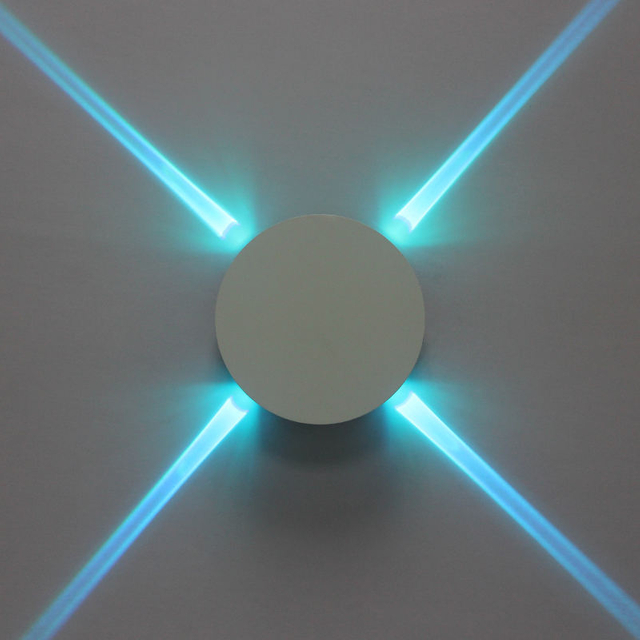 Hot selling round LED cross star wall lamp rgb light indoor night light with factory prices Innovative surface light staircase