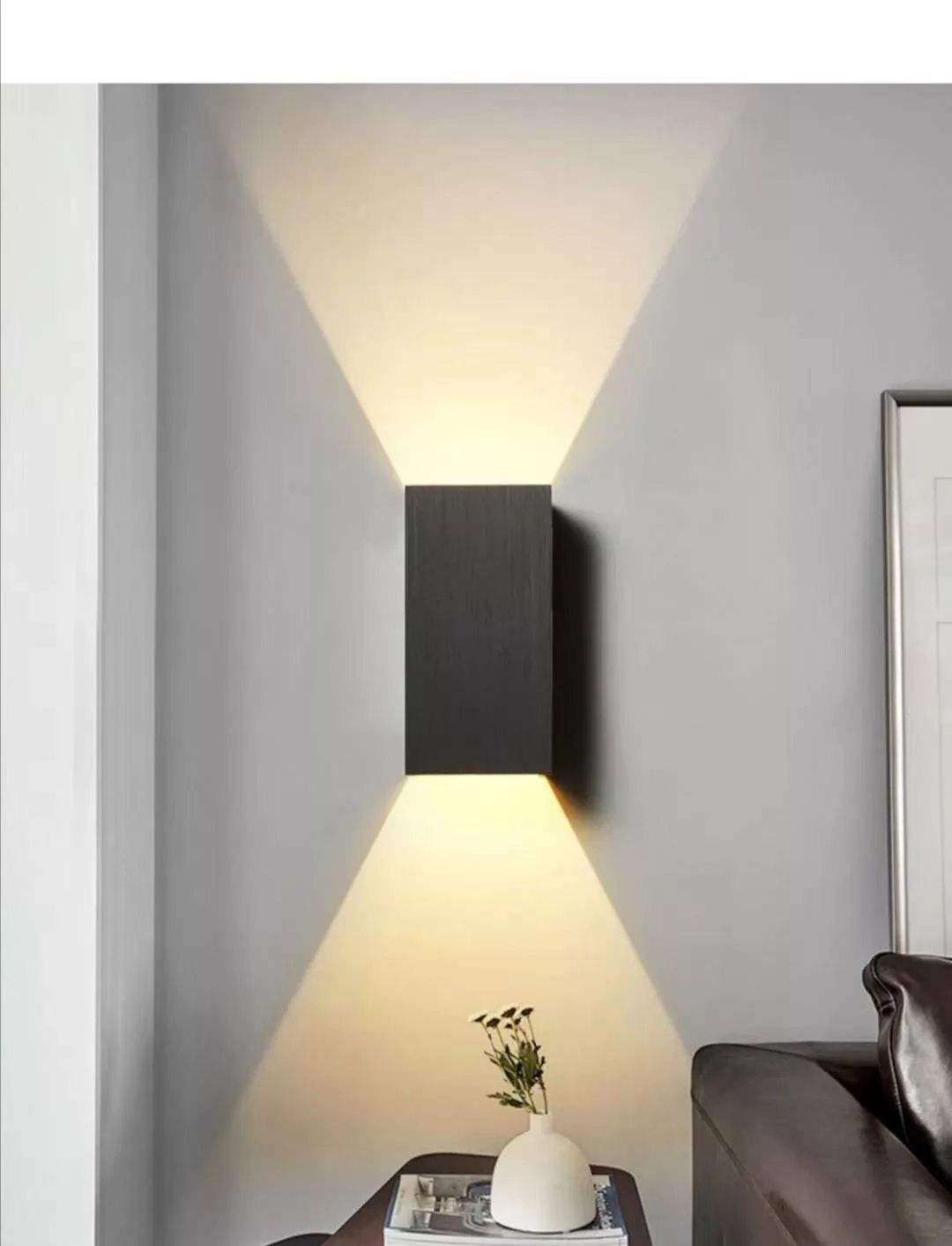 12W Led Wall Light Outside LED Wall Sconce IP65 Waterproof Square Metal Bulkhead Lights