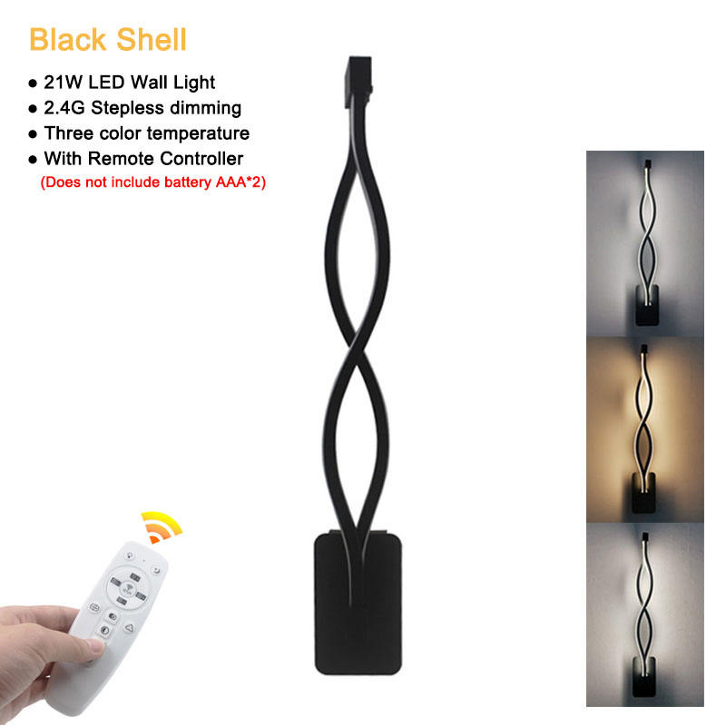 21W LED Wandspot Smart 2.4G Dimming Indoor Rooms Aluminum Wall Light With Controller In Stock