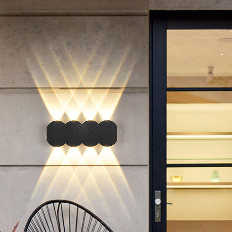 New Factory Wholesale IP65 Aluminum Waterproof Outdoor Up And Down Led Wall Light Wall Lights for Home with Factory Price
