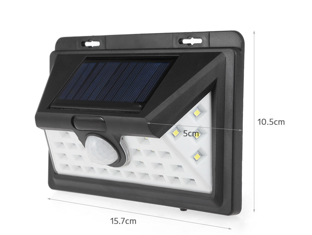 32 LED PIR Motion Sensor Solar Wall Lamp Outdoor Waterproof Garden Light Emergency Wall Mount Solar Light