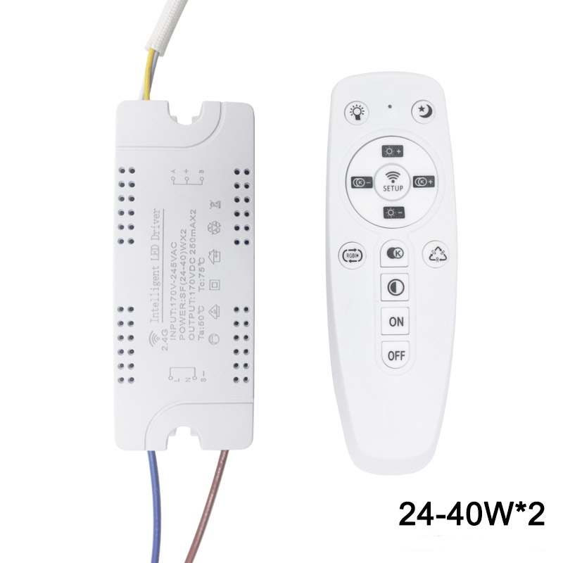2.4G WIFI Safety Plastic Driver 15-24W Bluetooth Connection Lighting Power Transformer AC100-240VLED Ceiling Light Fixture